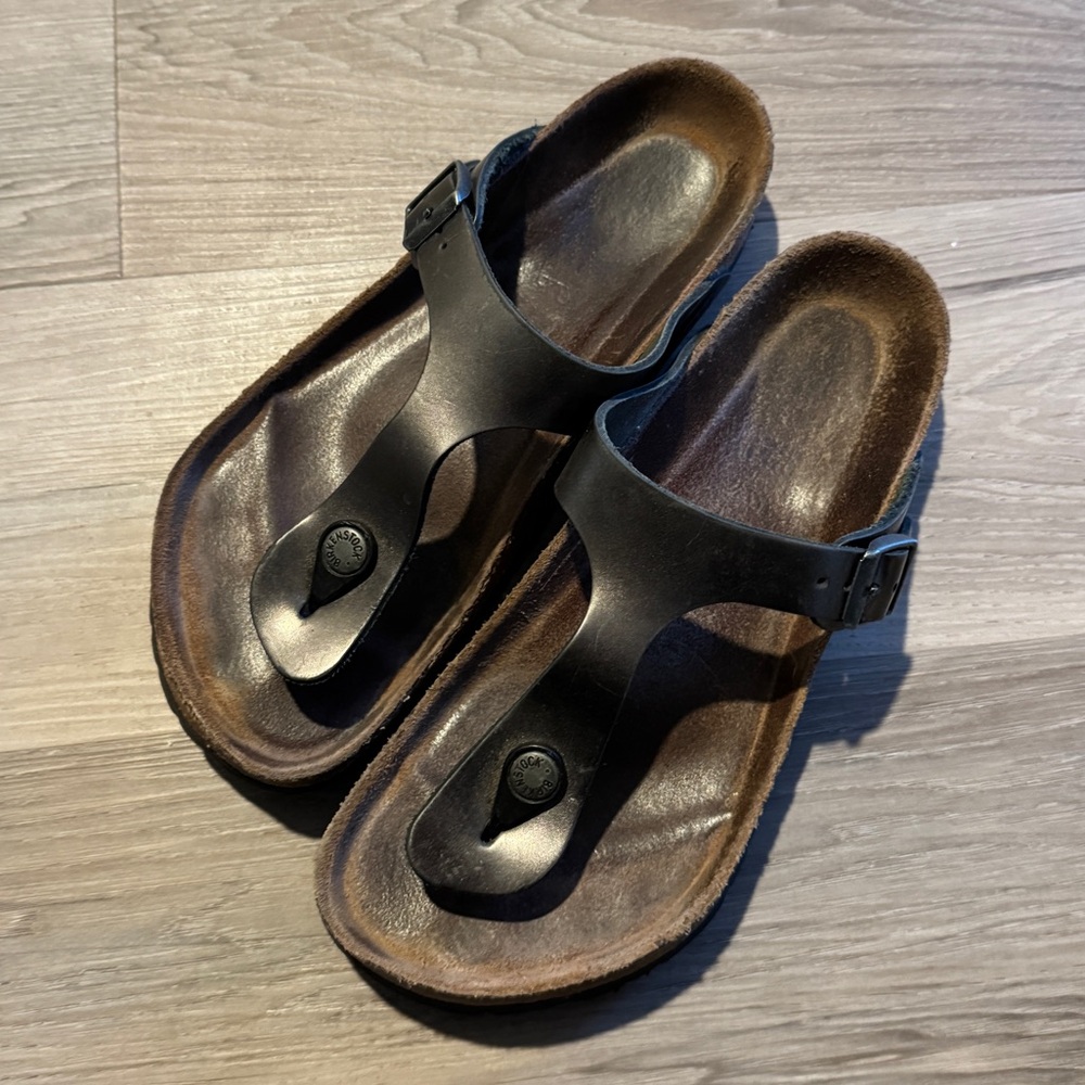 Birkenstock Gizeh Sandal Size 7 EU 38 Bronze - Picture 2 of 8